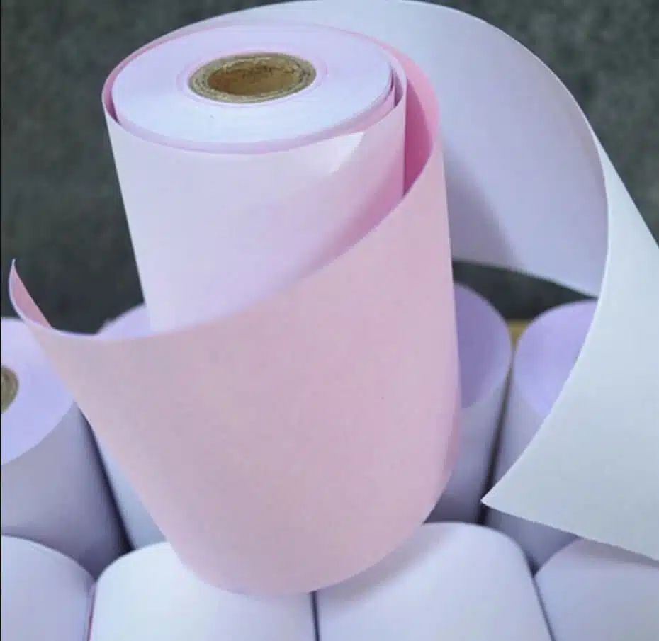 Giấy in hóa đơn K75 kích thước 75mm in kim 2 liên