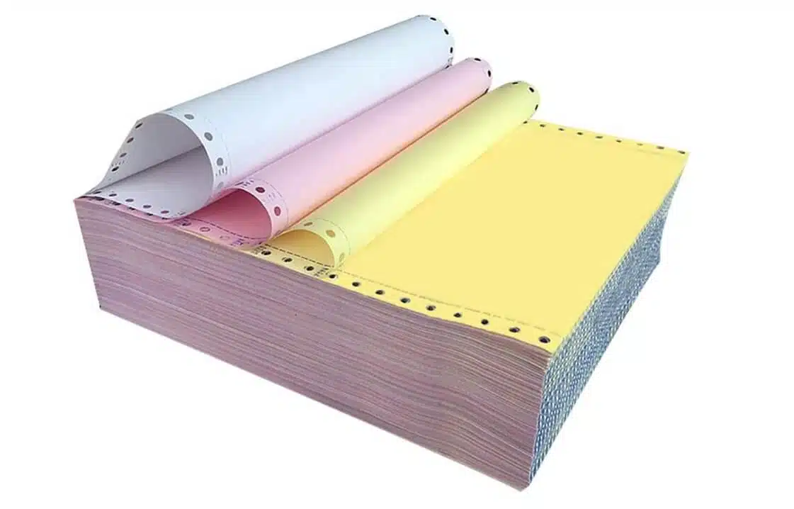 Giấy in hóa đơn K75 kích thước 75mm in kim 3 liên