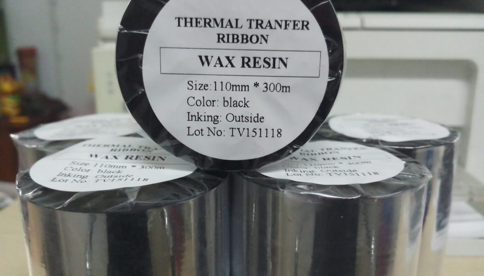 Mực in mã vạch (ribbon) Wax Resin