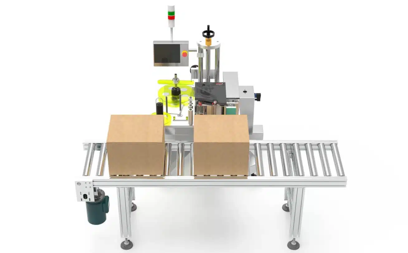 Máy dán nhãn mã vạch tự động